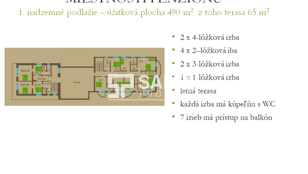 Rekonštruovaný, kompletne zariadený penzión