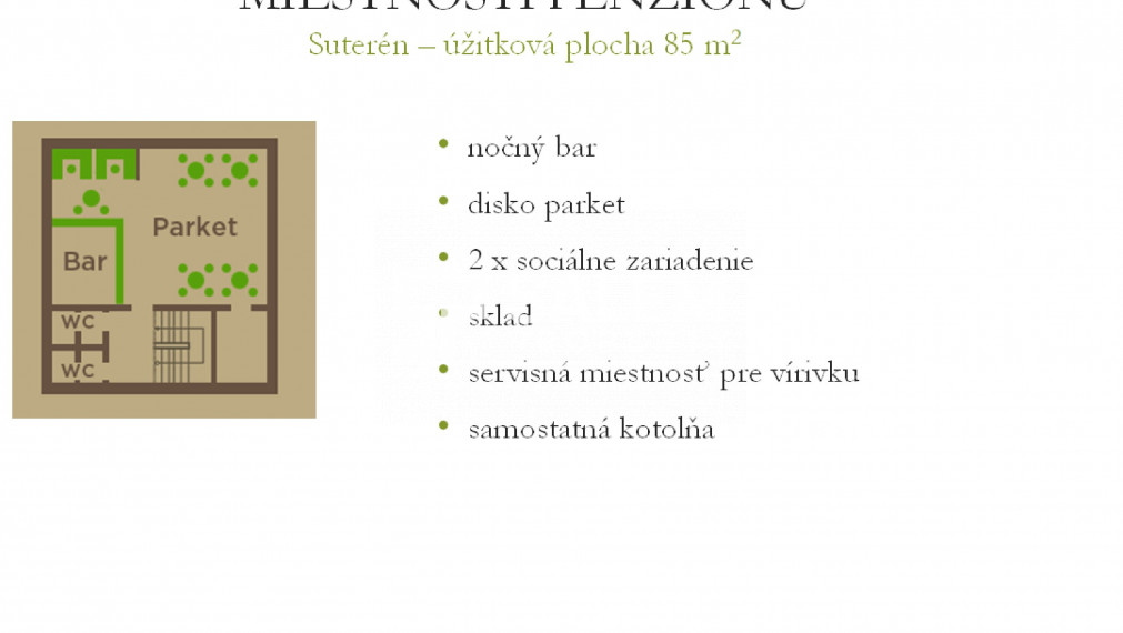 Rekonštruovaný, kompletne zariadený penzión