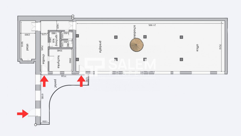 Na prenájom zrekonštruovaný obchodný priestor pri Europa SC