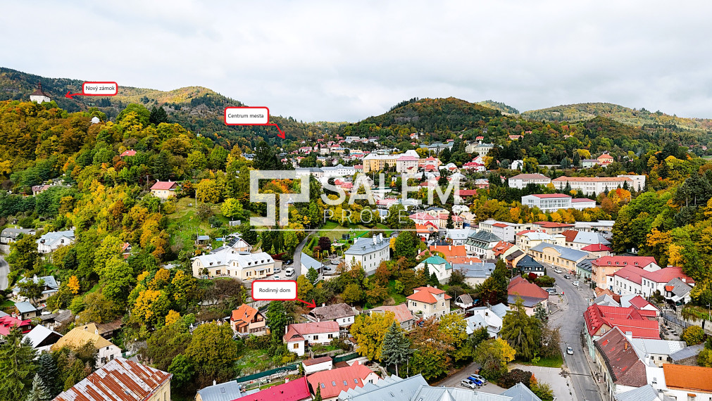 Rodinný dom so záhradou blízko centra Banskej Štiavnice
