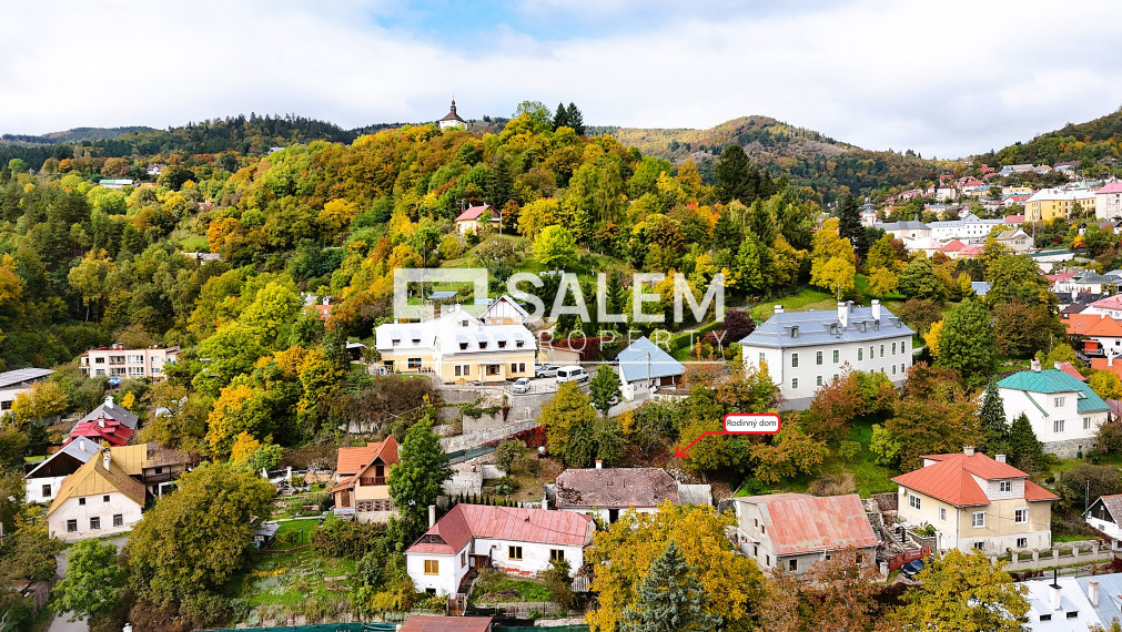Rodinný dom so záhradou blízko centra Banskej Štiavnice