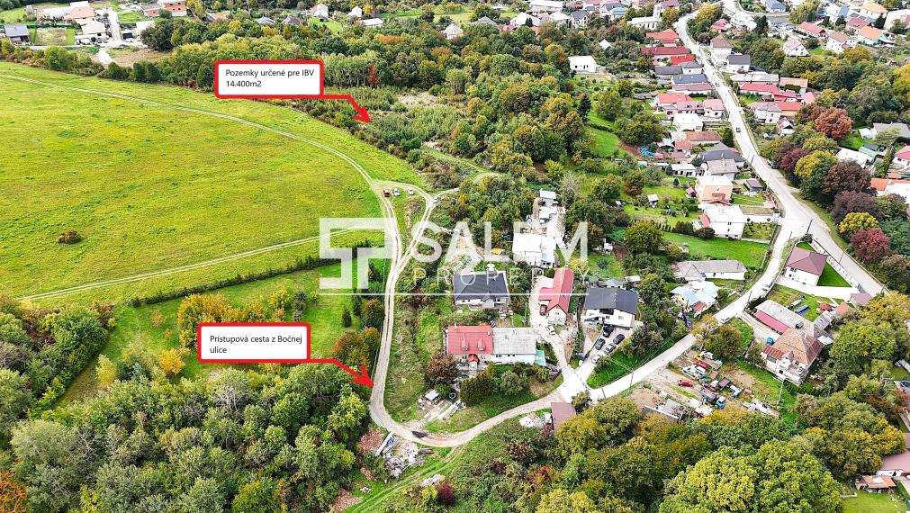 Pozemky pre individuálnu bytovú výstavbu 14.400m2